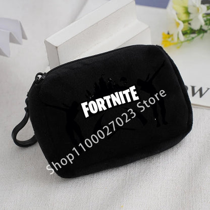 Fortnites Boys Girls Plush Coin Purse Cute Fashion Portable Wallet Cartoon Anime ID Card Storage Bag Children Birthday Gifts