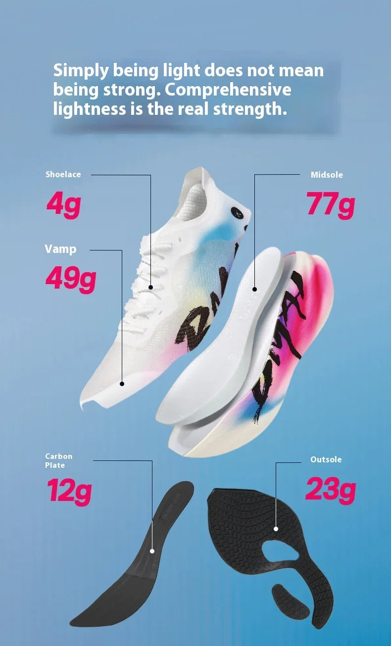 BMAI New 42KM Marathon heren- en damessportschoenen, dempende hardloopschoenen, ademende sportschoenen voor vrouwen, designer sportschoenen voor mannen