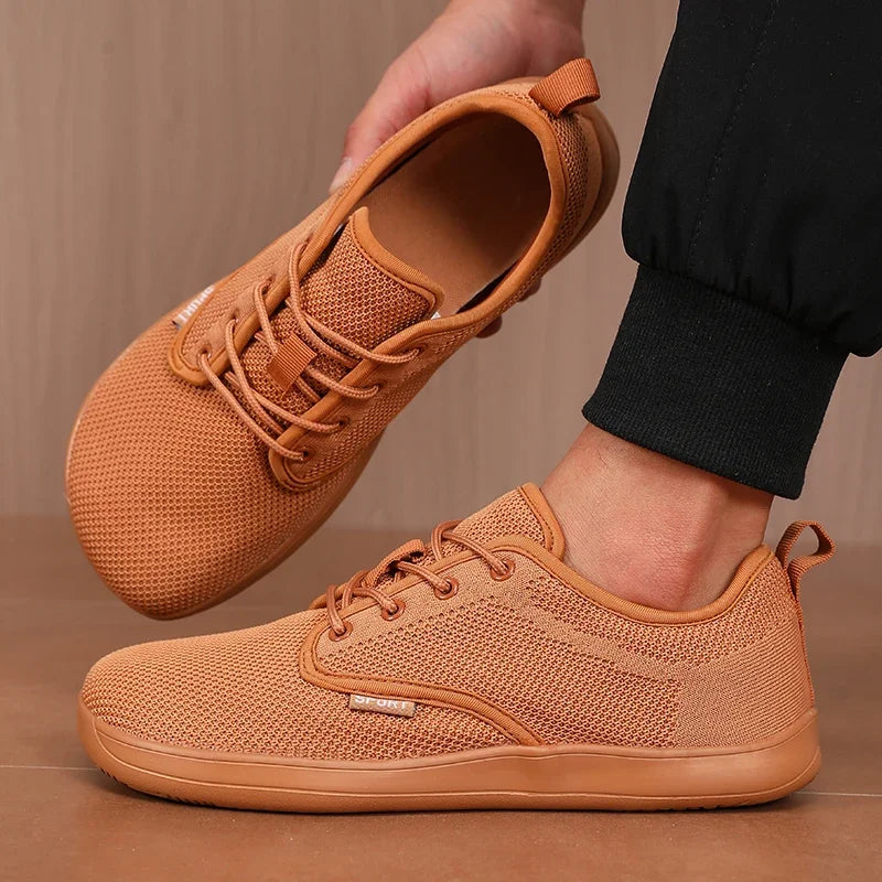 Atmungsaktive Sommer-Flachschuhe für Damen, leichte Mesh-Schuhe, bequeme Wanderschuhe, Herren-Schuhe für breite Füße, weiche Sohle, Freizeitkleidung, Barfuß