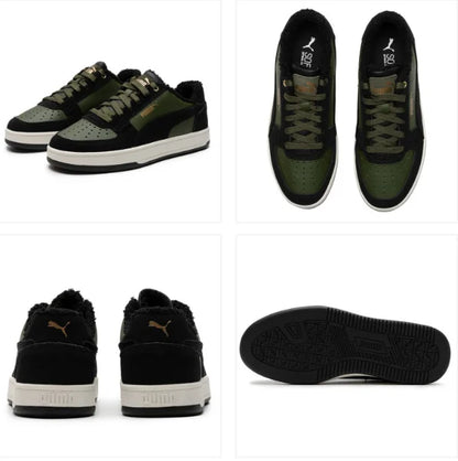 Puma Mid Top Low Top Chaussures de skate avec doublure en peluche antidérapante, confortables et chaudes, baskets décontractées 392334-02