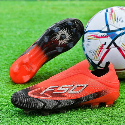 Nouvelles chaussures de football pour hommes, chaussures de sport respirantes, chaussures de futsal antidérapantes, chaussures de football ultralégères, haute tige, haute qualité, pour match en extérieur