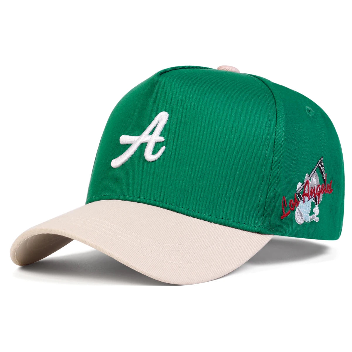 Unisex-Baseballmützen mit „A“-Buchstaben-Seitenaufdruck und Los-Angeles-Stickerei – für Frühling und Herbst, Outdoor, verstellbar, Freizeitmützen, Sonnenschutzmützen, Sportmützen