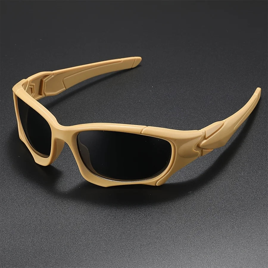 Tactical Windproof Fishing Sunglasses Men Women Classic Camouflage Shades with UV Protection for Outdoor Driving Cycling Hiking