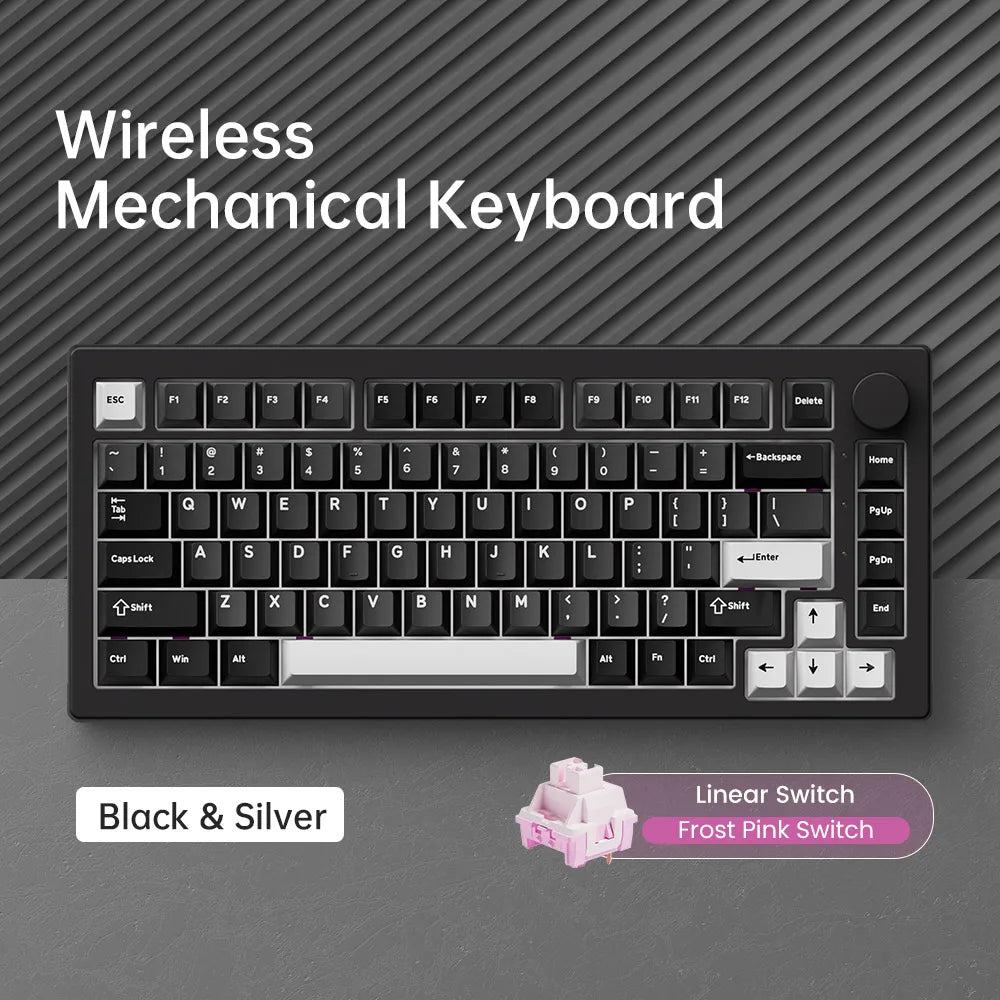 Akko 5075 V3 Keyboard 75% ANSI-US With Volume Hot-swappable RGB USB Type-C/2.4g&BT5.0 Tri-mode Custom Gaming Mechanical Keyboard