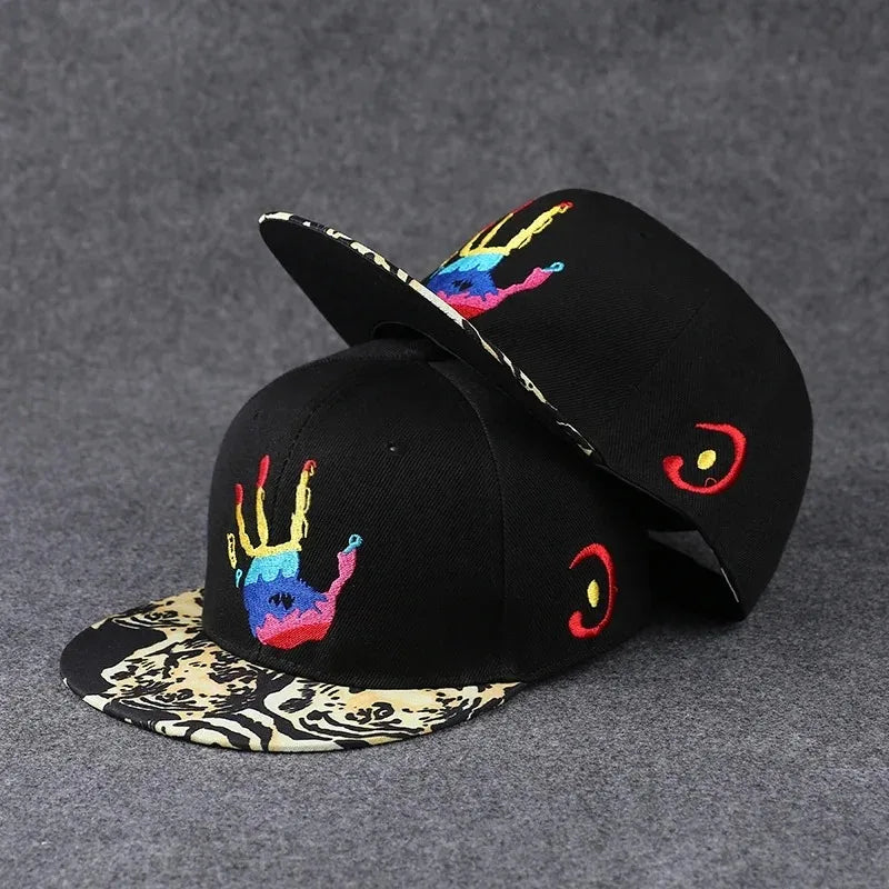Baseballcap mit flachem Schirm, Buchstabenstickerei für Herren, vielseitig kombinierbar, Damen-Sommer-Hip-Hop-Hut, Outdoor-Sonnenschutz, verstellbare Schirmmütze