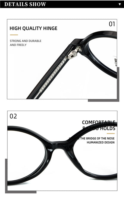 VICKY Simple Geometric Oval Small Frame Retro Design Women's Polarized Sunglasses UV Protection Customizable Prescription K9142