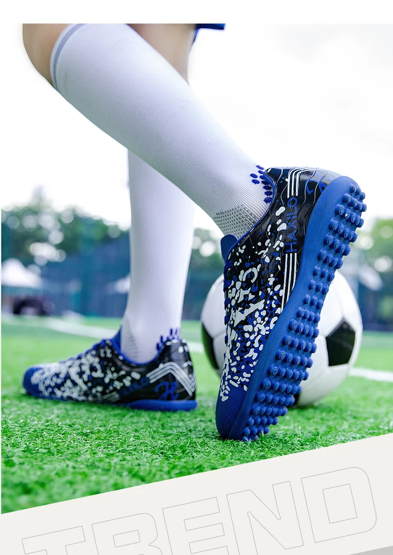 Nouvelles chaussures de football pour hommes, idéales pour les matchs sur gazon, l'entraînement et le soccer, crampons antidérapants, pour intérieur et extérieur, baskets de futsal de haute qualité, meilleures ventes.