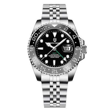 Man Watch PAGANI DESIGN GMT Men Mechanical WristWatch Luxury Sapphire Glass Waterproof 40mm Automatic Watch for Men Reloj Hombre
