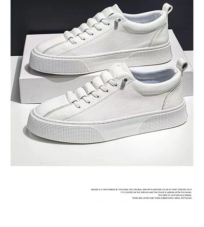 Heren sneakers, casual schoenen, heren platte schoenen, zapatillas hombre, lichtgewicht PU-leer, ademende schoenen, witte sportschoenen voor heren