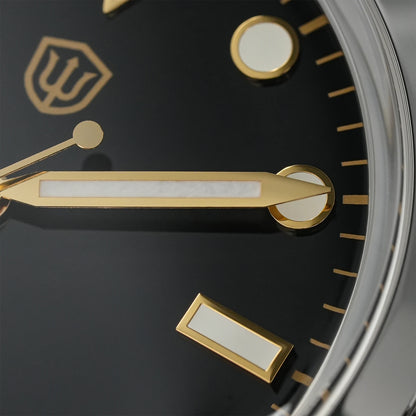 Relógio Watchdives WD1016 V3 37mm com movimento VH31 Sweep em aço inoxidável, safira de luxo, impermeável 100m, relógio para homem com caixa de oferta