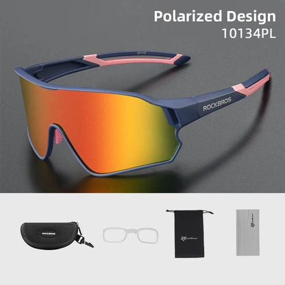 ROCKBROS Polarized Sunglasses, Sports Protection Glasses, Bicycle Eyewear, Outdoor Hiking, Camping, Golf, Cycling Goggles, UV400