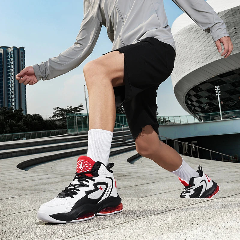 Chaussures de basket-ball pour hommes, respirantes, avec amorti, antidérapantes, résistantes à l'usure, chaussures de course, chaussures de sport pour la salle de sport, baskets de basket-ball pour hommes.