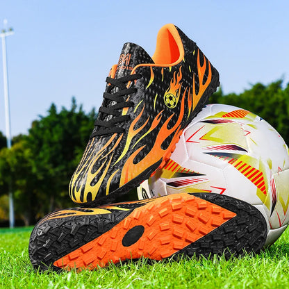 Nouvelles chaussures de football pour homme, chaussures de football professionnelles, baskets confortables pour les matchs en plein air, chaussures de sport antidérapantes pour garçons, unisexe