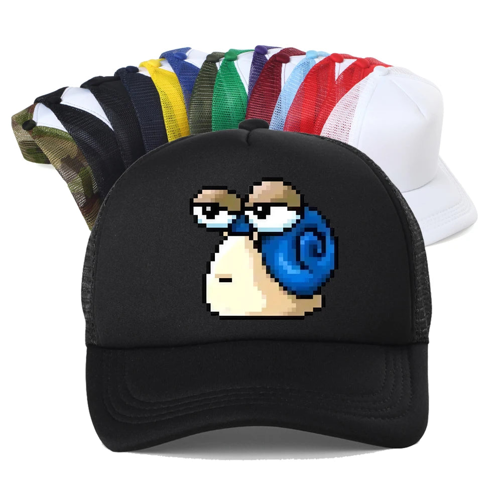 Harajuku MapleStory Kawaii grappige bedrukte baseballpet voor heren, Koreaanse stijl, populair bij gameliefhebbers, otaku en hipsters, personaliseerbare pet