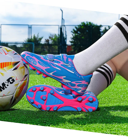 Nouvelles chaussures de football pour enfants et étudiants, ultralégères, pour jeunes garçons, chaussures de football professionnelles, crampons antidérapants, chaussures d'entraînement sur gazon