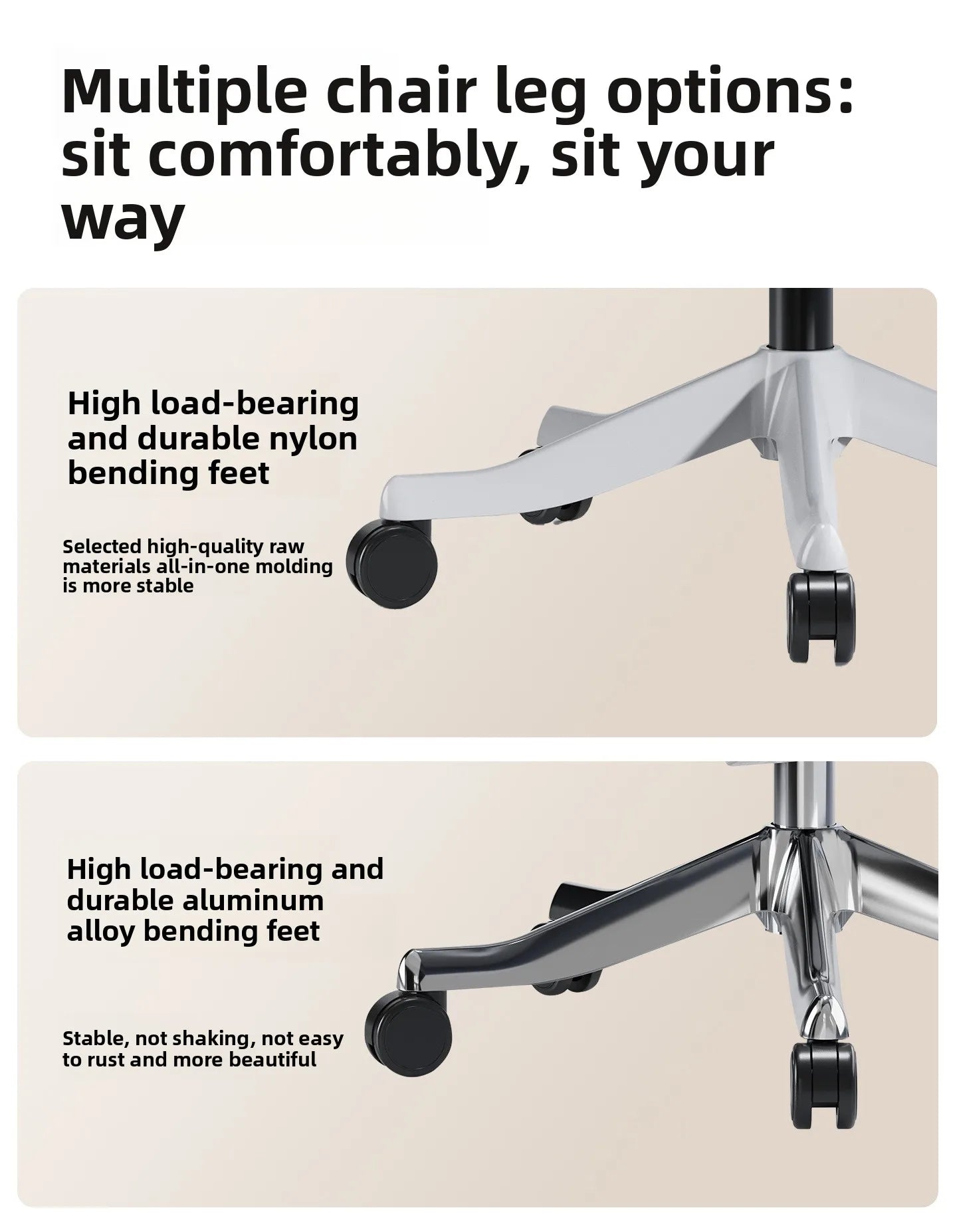 S950 Ergonomic Office Chair Adjustable Computer Chair, Gaming Chair with Lumbar Support, Comfortable Study Chair for Home Office & Work