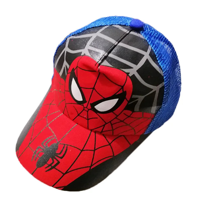 HotToys Spiderman Baseball Cap Boys Grils Hats Superhero Peripheral Cosplay Props Childrens Gift Sunhat Fashion Accessory 3-7y