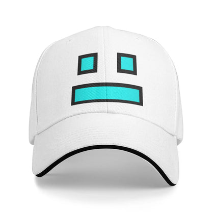 Geometry Game Dash Baseballkasket Casual Ublokeret Niveau Sandwich-hat til mænd og kvinder Åndbart hovedbeklædning til aktiviteter