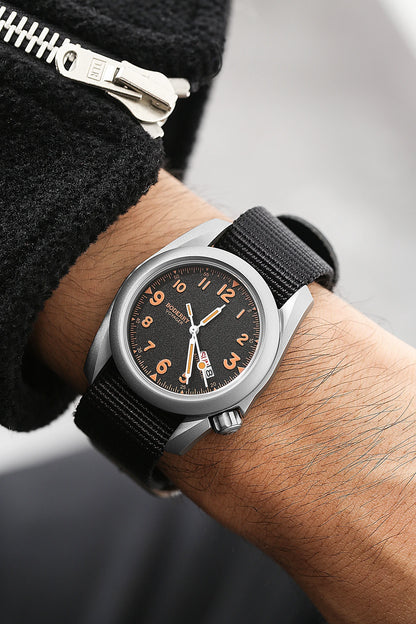 Boderry Field Watches Bronze Case Automatic Mechanical VOYAGER Watch Men's 100M Waterproof Clock Military Top Brand Wristwatch