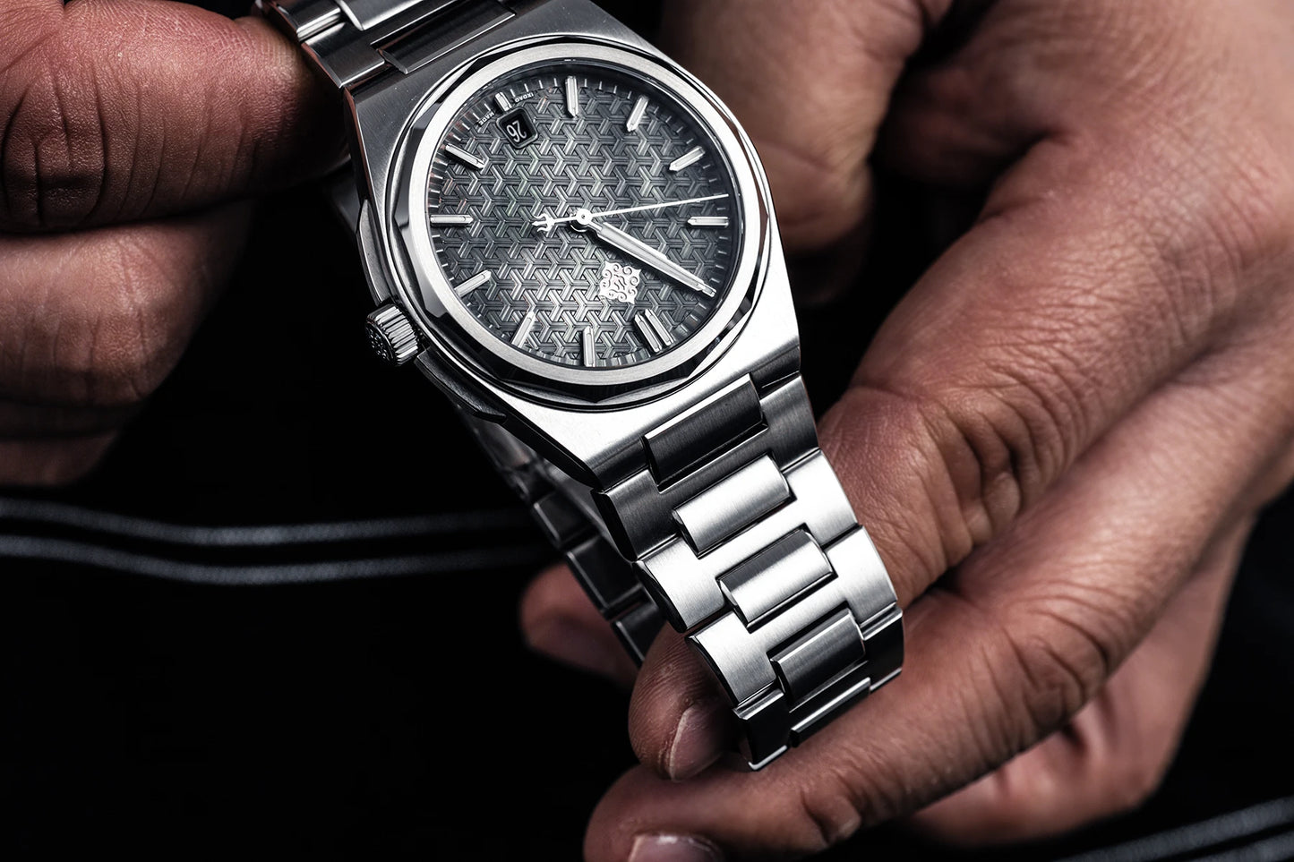 IX&DAO 2025 Novo Relógio Masculino Warrior Automático Mecânico 37mm Movimento Miyota 9015 Safira Aço Inoxidável Impermeável 10Bar BGW