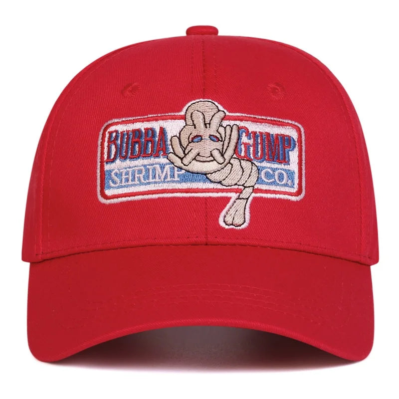 Fashion Design hat 1994 BUBBA GUMP SHRIMP Baseball cap men women Sport hats Summer Cap Embroidered casual Hat Forrest Gump caps
