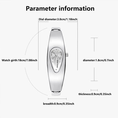 y2k watch shaped teardrop bracelet watch female couple light luxury senior sense of antique wind Gift Ladies' Quartz Wristwatch