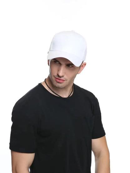 Wholesale Solid Color No LOGO Letters Cotton Hat Black White Hat Baseball Cap Fashion High Quality Men Visor Lady Leisure SunHat