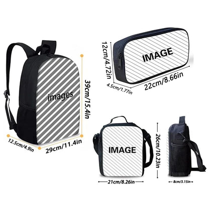 Hot Game Child School Backpack with Lunch Bags ,Design-F-FortniteS Pencil Bags ,School Bags for Boys Girls Best Gift