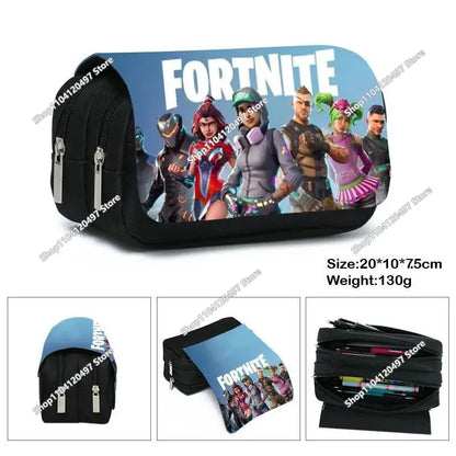 Fortnites Anime-Federmäppchen Kawaii-Stiftetasche mit großer Kapazität, wasserdichte tragbare Cosplay-Stiftetasche, Büro-Schreibwaren, Geschenkspielzeug