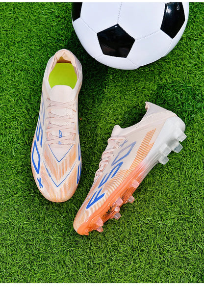 Nouvelles chaussures de football pour hommes, crampons antidérapants pour terrain en herbe, chaussures de football montantes de haute qualité, baskets de futsal, chaussures d'intérieur, chaussures d'extérieur, meilleures