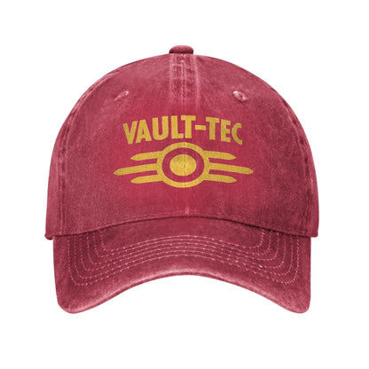 Kšiltovka s logem Vault Tec z hry Fallout, baseballová kšiltovka pro muže i ženy a teenagery, design ve stylu hip hopu, letní trendy kšiltovky pro tenis, skateboarding a baseball