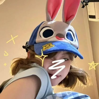 New Hot Cartoon Maniac Zootopia 2 Judith Nick Cute Cartoon Baseball Hat Duck Tongue Hat Leisure Travel Sunshade Photo Hat Gift