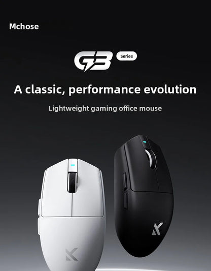 MCHOSE G3 V2 PRO Wireless Mouse Bluetooth Tri Mode Ergonomics Lightweight Laptop Office Gaming Computer Accessories
