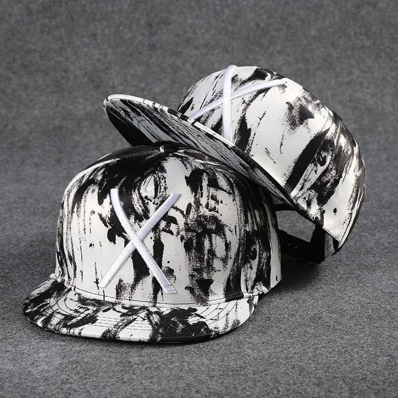 Baseballcap mit flachem Schirm, Buchstabenstickerei für Herren, vielseitig kombinierbar, Damen-Sommer-Hip-Hop-Hut, Outdoor-Sonnenschutz, verstellbare Schirmmütze