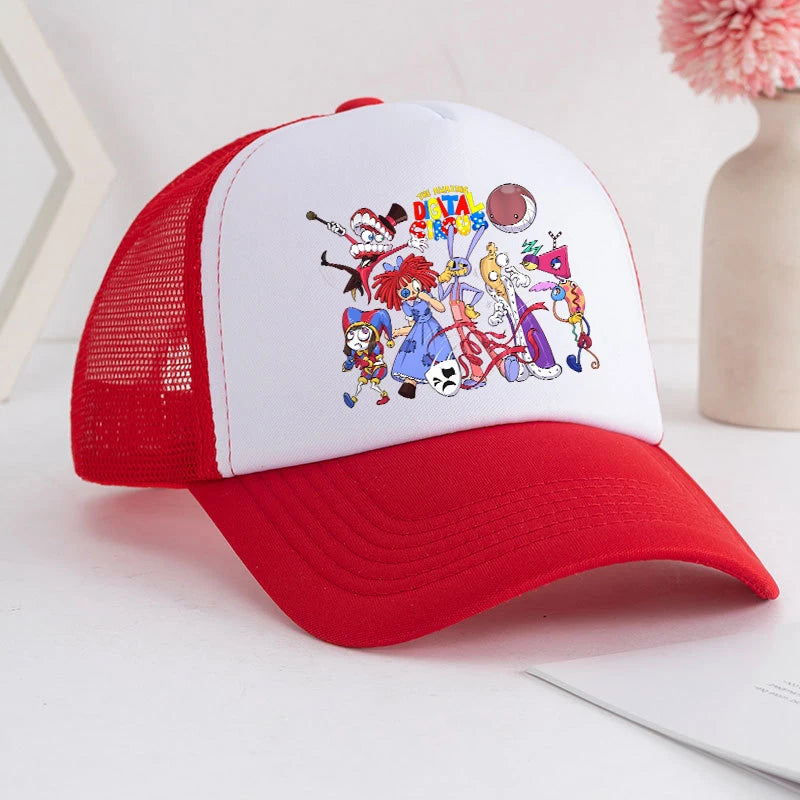 Cartoon The Amazing Digital Circus Baseball Cap for Adult Anime Printed Student Summer Athleisure Adjustable Cute Sun Hat Gift