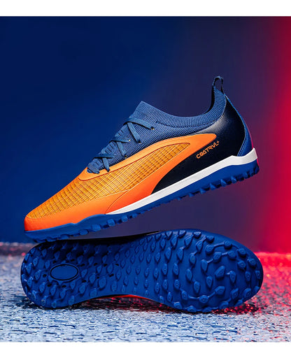 Nouvelles chaussures de football pour hommes, crampons longs pour adultes, chaussures de sport pour l'entraînement en extérieur, respirantes, antidérapantes, confortables pour les garçons, pour les matchs