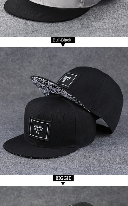 Baseballcap mit flachem Schirm, Buchstabenstickerei für Herren, vielseitig kombinierbar, Damen-Sommer-Hip-Hop-Hut, Outdoor-Sonnenschutz, verstellbare Schirmmütze