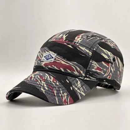 Cappellino da baseball con visiera corta in stile mimetico da lavoro per uomo e donna, cappellino unisex alla moda con visiera per la protezione dal sole all’aperto