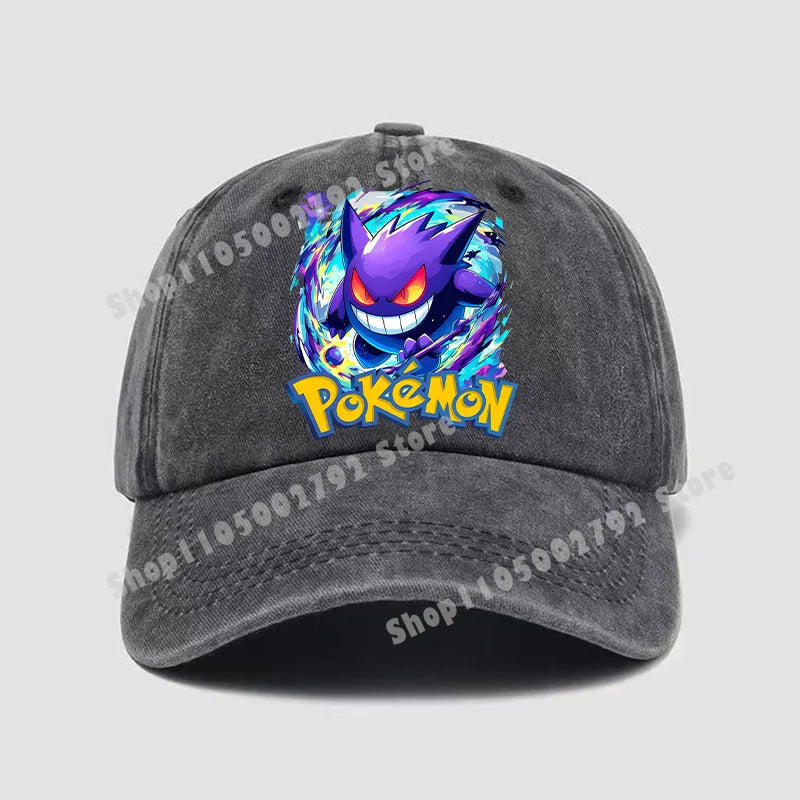 Pokemons Baseball Caps Pikachu Kawaii Anime Figures Sunshade Hats Summer Outdoor Parent Child Sunhat Trendy Duck Tongue Cap Gift