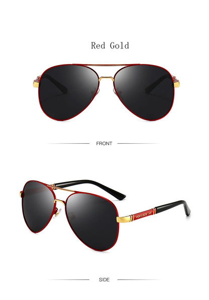 Classic Big Pilot Sunglasses Men Women Luxury Metal Black Aviation Sun Glasses Male Fashion Driving Vacation Shades UV400 Goggle