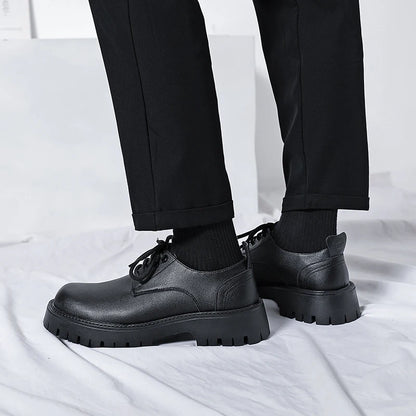 White Lace-up Oxford Shoe Men Fashion Men's Leather Sneakers Breathable Casual Loafers Shoes Mens Designer Men Comfortable Shoes