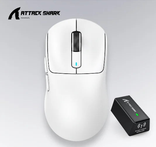 ATTACK SHARK X3 třirežimová myš 1K Hz, X3Pro bezdrátová Bluetooth myš 4K Hz, lehká, PAW3395, mobilní rychlost 650IPS