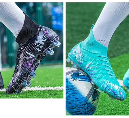 Nouvelles chaussures de football professionnelles pour hommes, chaussures de football antidérapantes, unisexes, respirantes, chaussures de futsal, nouvelles chaussures à crampons, livraison directe, ultralégères