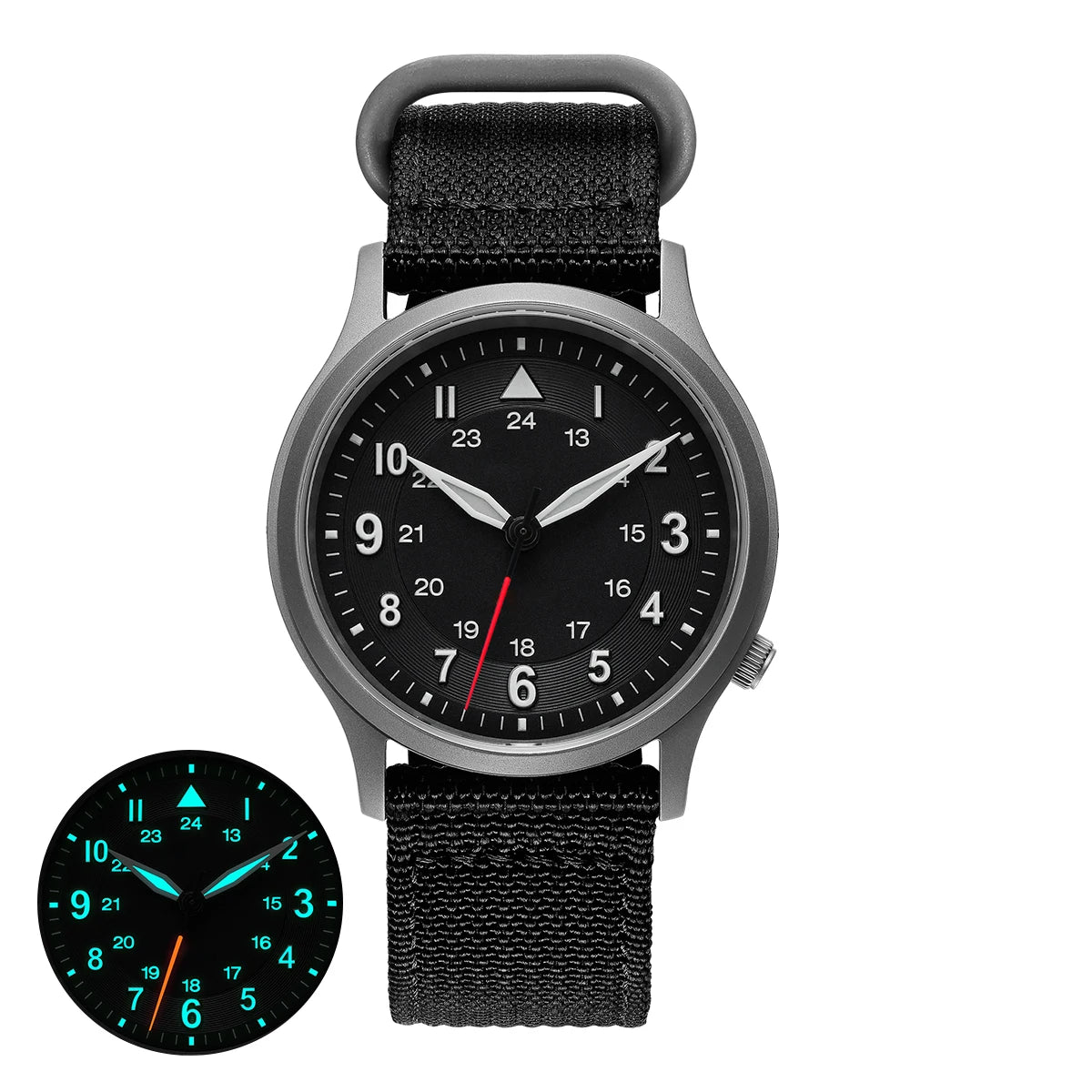 BERNY Full Titanium Watches for Men Quartz Men's Watch Lightweight Sapphire Super Luminous VH31 Sport Field Wristwatches