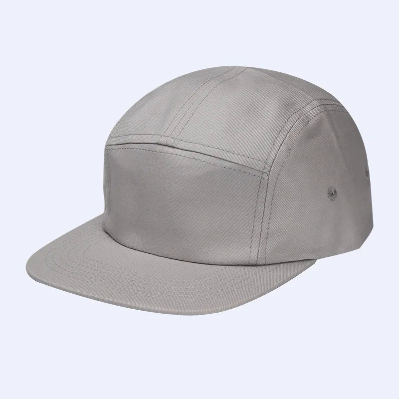 Summer Cotton 5 Panel Big Size Baseball Caps Oversize 62cm Flat Top Sports Snapback Cap Hip Hop Skateboard Hat Custom Wholesale