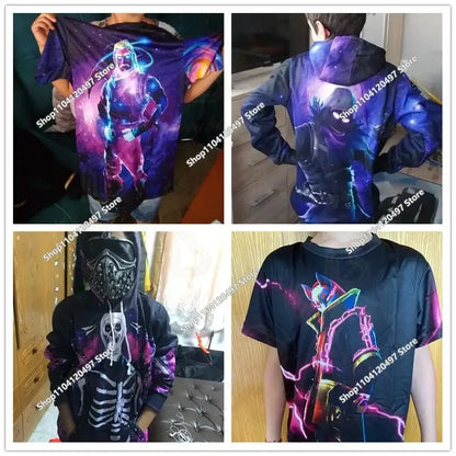Lastenvaatteet syksyinen collegepaita T-paita huppari uusi Fortnite lasten rento asu mukavat streetwear-vaatteet