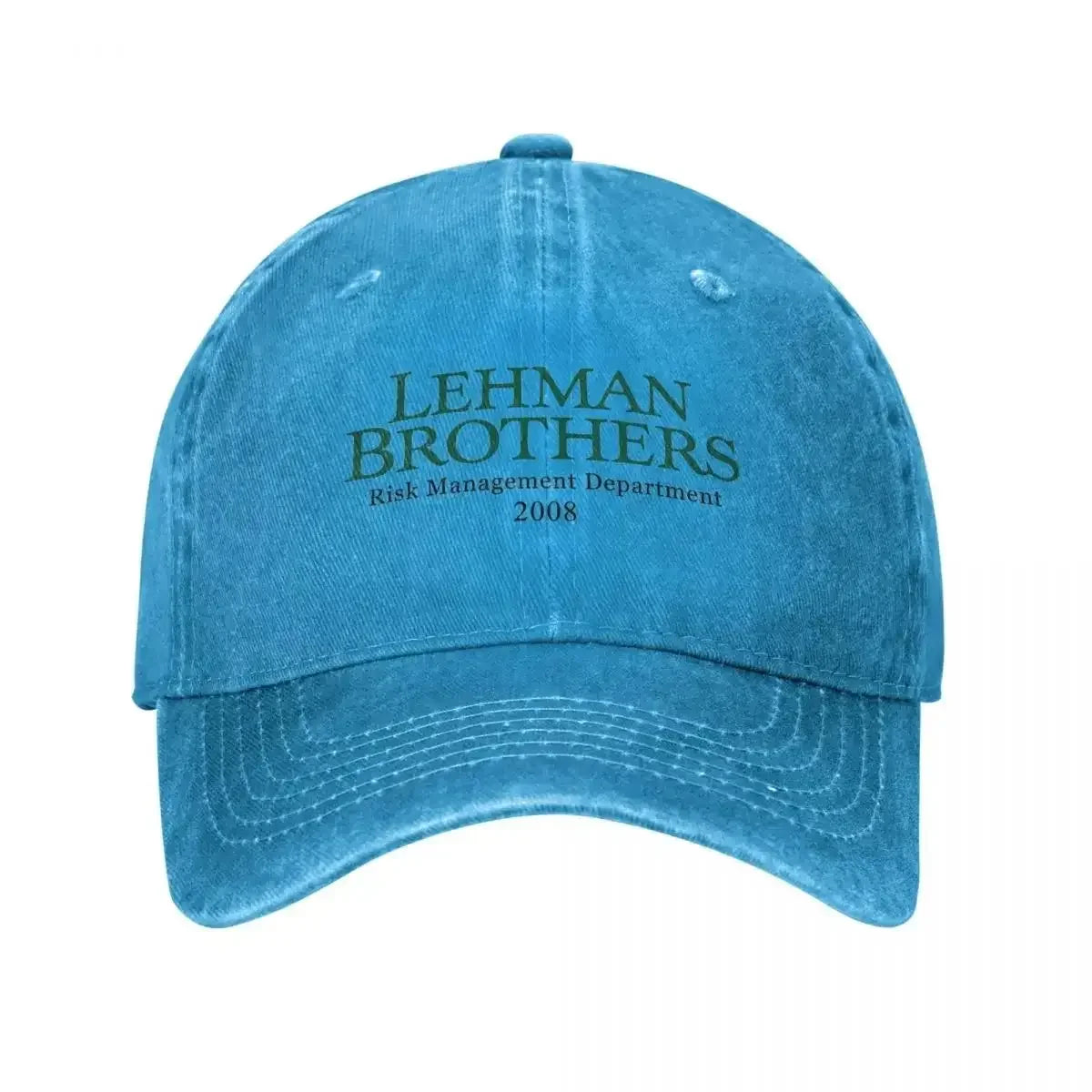 Retro kšiltovka Lehman Brothers z oddělení řízení rizik, unisex, s efektem opotřebení a vypraného vzhledu, outdoorová, běžecká, golfová čepice