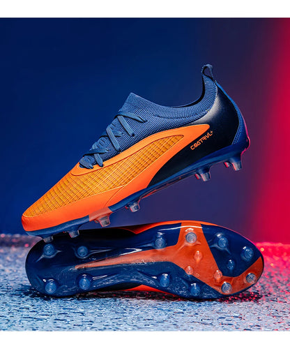 Nouvelles chaussures de football pour hommes, crampons longs pour adultes, chaussures de sport pour l'entraînement en extérieur, respirantes, antidérapantes, confortables pour les garçons, pour les matchs