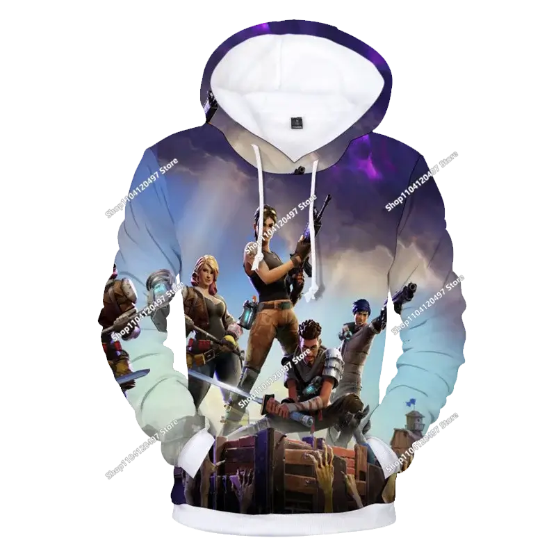 Lastenvaatteet syksyinen collegepaita T-paita huppari uusi Fortnite lasten rento asu mukavat streetwear-vaatteet