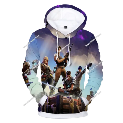 Lastenvaatteet syksyinen collegepaita T-paita huppari uusi Fortnite lasten rento asu mukavat streetwear-vaatteet